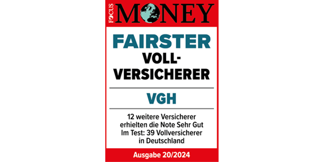 Siegel Fairster Vollversicherer | Focus Money | 2023